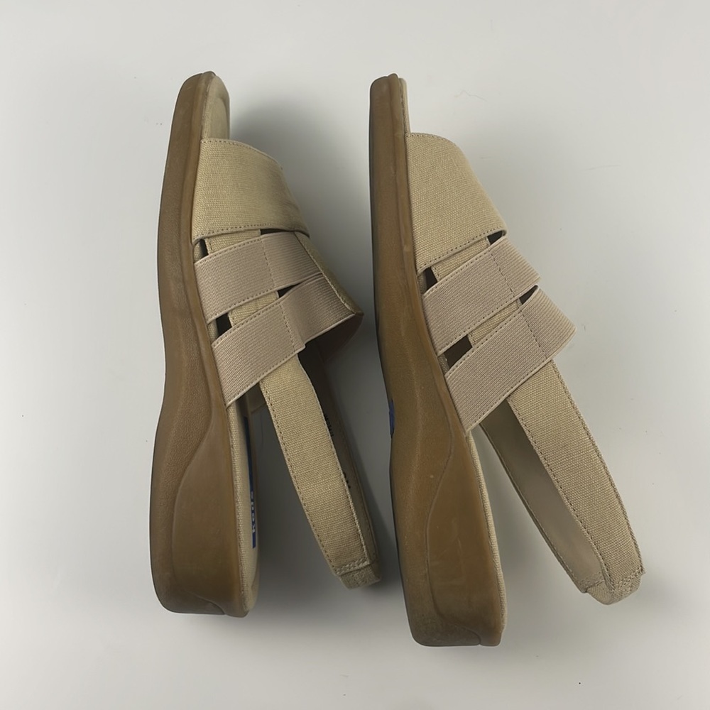 Keds | Beige Canvas Open Toe Slip On Sling Back Comfort Sandal Shoe Size 8 - Picture 8 of 9